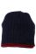 Шапка чоловіча тепла 254V001 (синій/бордовий)