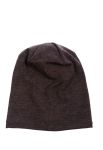 Шапка однотонная на флисе 65P0033 (грифельный/меланжевый)
