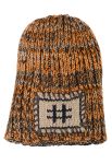 Шапка с нашивкой узор меланж 65P2353 (хаки/бежевый) Шапка с нашивкой узор меланж 65P2353 (хаки/бежевый)
