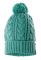 Шапка з пампоном велика в'язка 65P2332 (ментоловий)