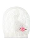 Шапка женская 120PDD1644V (белый)