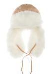 Шапка женская 120PTLM003 junior (бежевый/белый) Шапка женская 120PTLM003 junior (бежевый/белый)