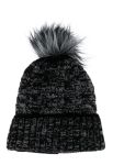Шапка женская 120PTLM009 (черный/серый)