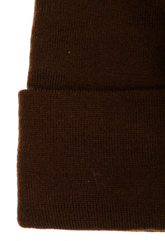 Шапка женская 120PYR14006 (коричневый)