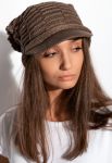Шапка жіноча 137P010 (коричневий) Шапка жіноча 137P010 (коричневий)