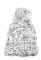 Шапка жіноча велика в'язка 257V001-2 (білий/чорний)