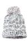 Шапка жіноча велика в'язка 257V001-2 (білий/чорний)