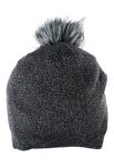 Шапка женская люрикс с пампоном 65PF0101 (серый)