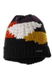 Шапка женская разноцветная теплая 65PF1727 (черный/микс цветов)