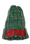 Шапка женская с декором 259V001-1 (зеленый/коричневый) Шапка женская с декором 259V001-1 (зеленый/коричневый)