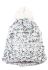 Шапка жіноча з помпоном 257V001-1 (білий/чорний)