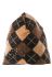 Шапка жіноча шаховий декор 65PF01-02 (чорний/коричневий)