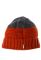 Шапка зимова двокольорова 65P1726 (цегляний/грифельний)