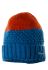 Шапка зимова двокольорова 65P1726 (синій/цегляний)