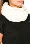Шарф-хомут жіночий 120PELM2731 (молочний)