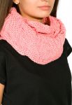 Шарф-хомут жіночий 120PELM2731 (світло-рожевий)