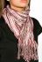 Шарф женский 120PELM710 (бежевый/красный)