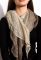Шарф женский 120PELMR004 (бежевый/коричневый)