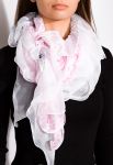 Шарф жіночий 120PELMR005 (рожевий/сірий)