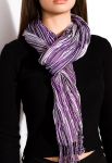 Шарф жіночий 120PELMR006 (фіолетовий/сірий)