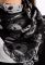 Шарф жіночий 120PELMR009 (чорний/сірий)