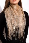 Шарф жіночий 120PELMR013 (коричневий)
