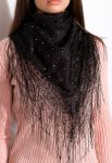Шарф жіночий 120PELMR014 (чорний)