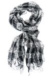 Шарф жіночий 133P006 (чорний/білий)