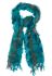 Шарф женский 133P008 (бирюзовый/синий)