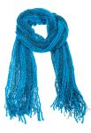 Шарф женский двухцветный 73PD006 (бирюзовый)