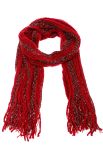 Шарф женский двухцветный 73PD006 (бордовый)