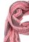 Шарф жіночий двокольоровий 73PD006 (рожевий)