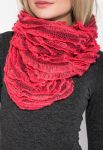 Шарф-хомут з воланами 73PD0040 (кораловий)