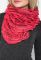 Шарф-хомут с воланами 73PD0040 (коралловый)
