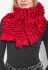 Шарф-хомут с воланами 73PD0040 (красный)