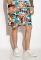 Шорты 452V005-18 (оранжевый/голубой)