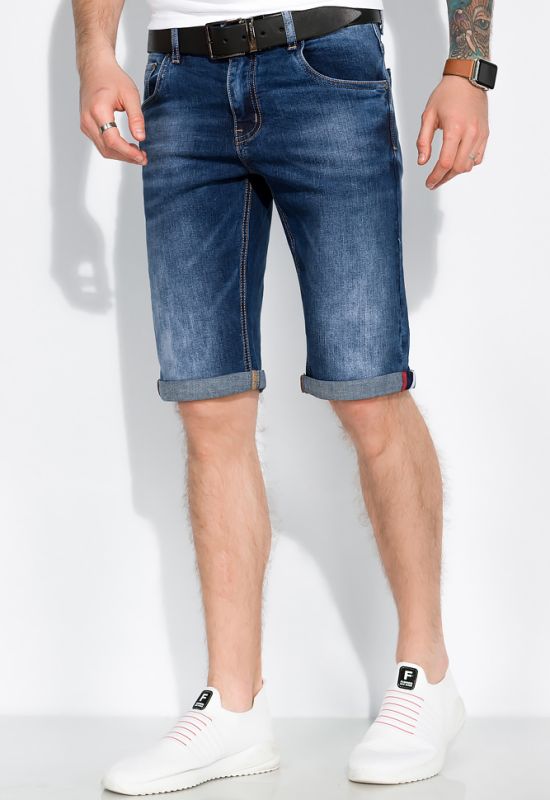 Шорти джинсові потерті 120PFI659-5 (синій)