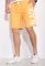 Шорты с надписью 148P111 (желтый/белый)
