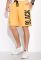 Шорты с надписью 148P111 (желтый/черный)