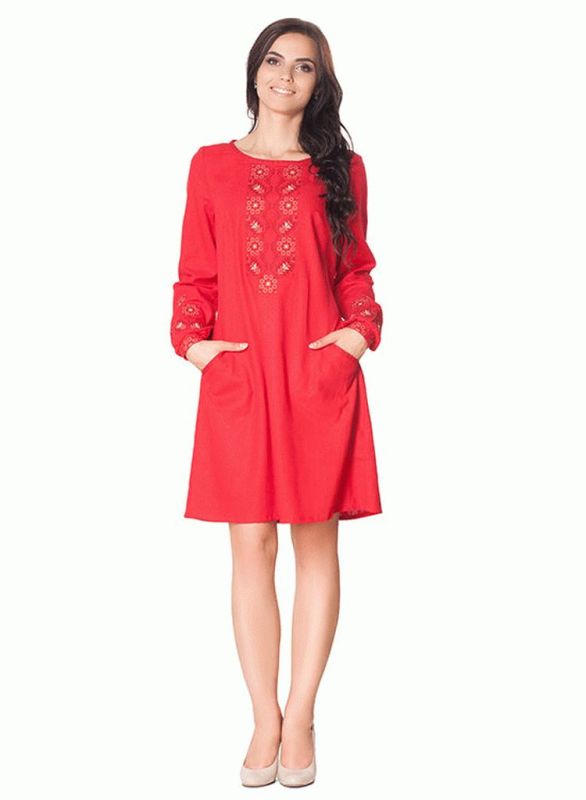 SL 136 Платье женское (красный)