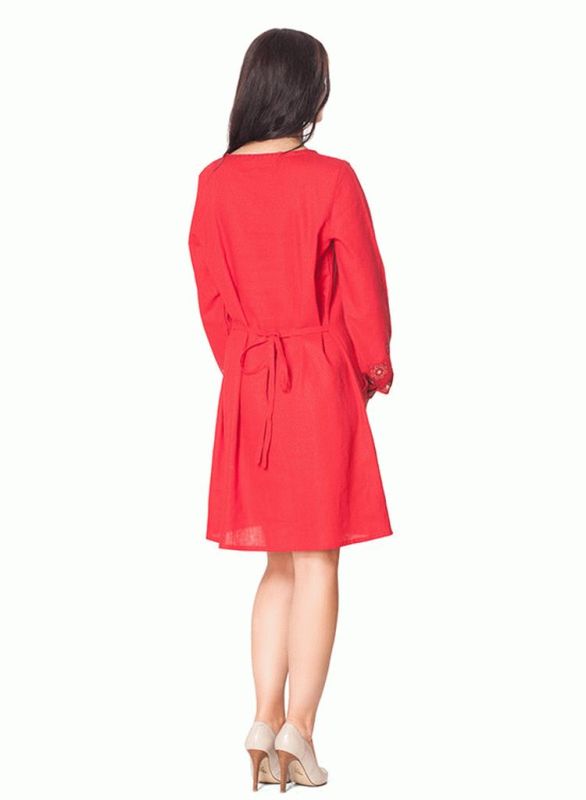 SL 136 Сукня жіноча (червоний)