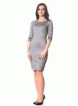 СЛ 141 Платье женское (серебряный/черный)