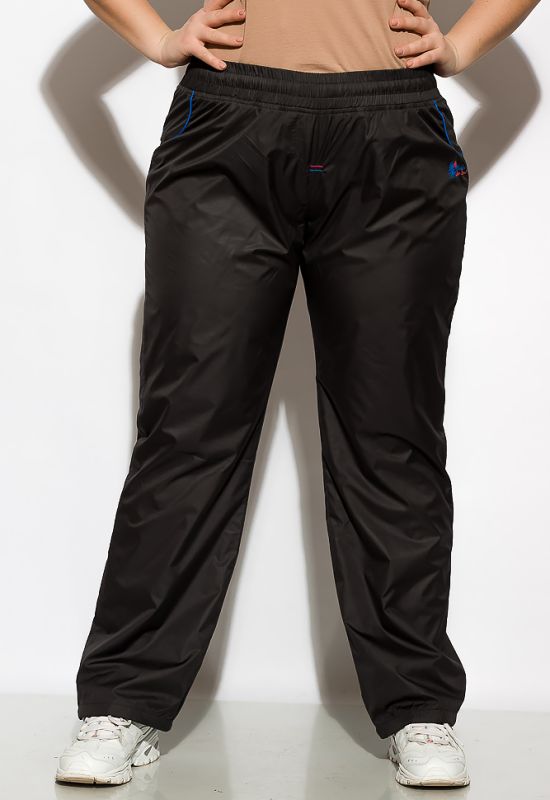 Спортивные брюки из плащевой ткани 146P16777 (серый/синий)