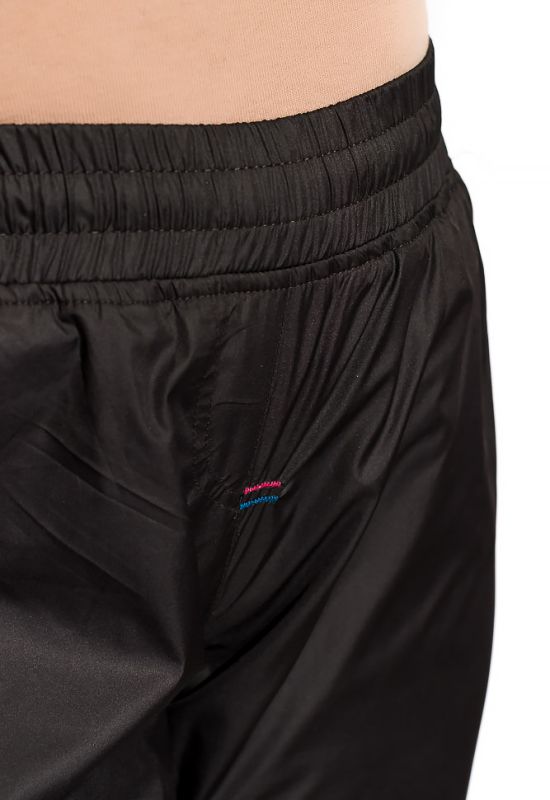 Спортивные брюки из плащевой ткани 146P16777 (серый/синий)