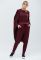 Спортивный костюм KM-2068-16 (марсала)