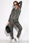 Спортивный костюм с капюшоном 11P487-1 (графитовый)