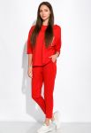 Спортивный костюм с укороченными брюками 151P002 (красный)