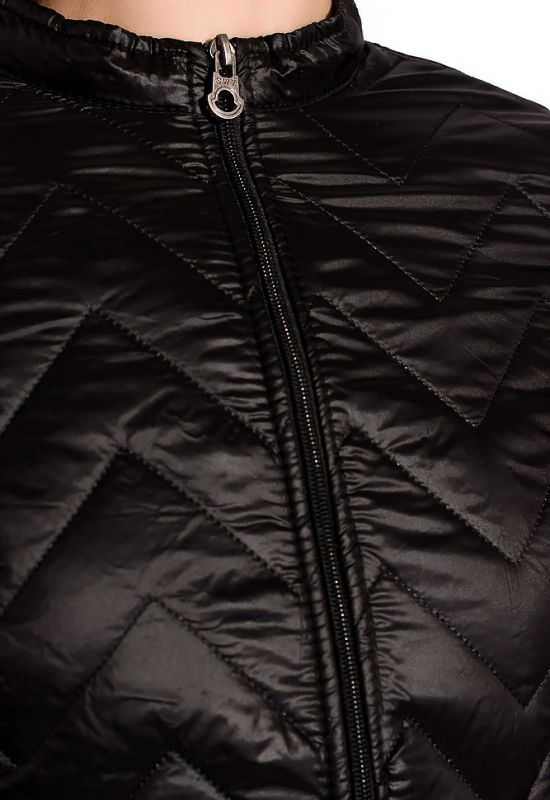 Стигана жіноча куртка 120PMH004 (чорний)