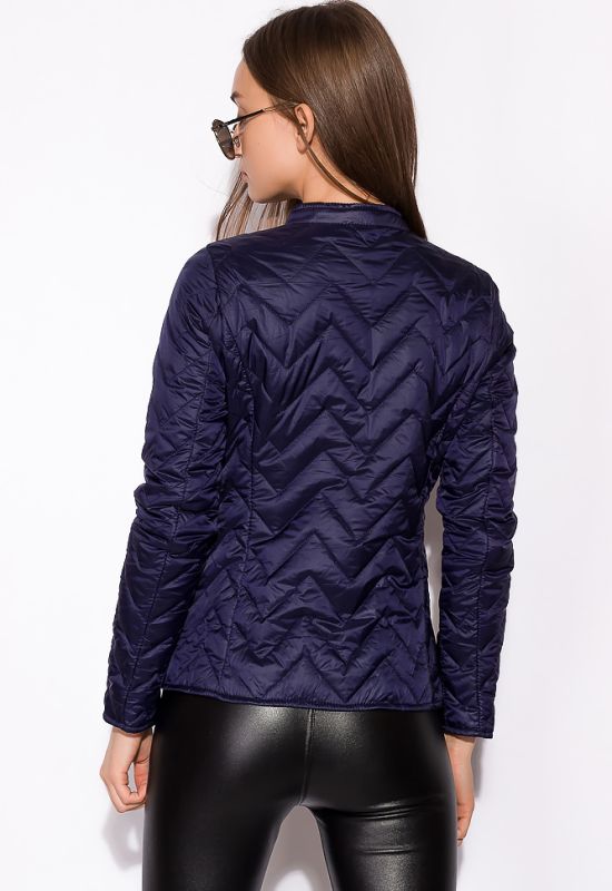 Стигана жіноча куртка 120PMH004 (темно-синій)