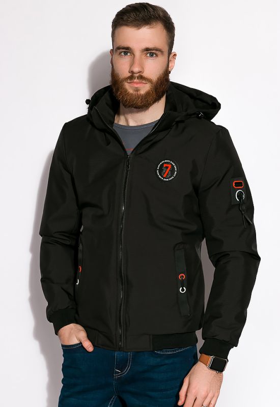 Стильна куртка демісезонна 120PCHB001 (чорний)